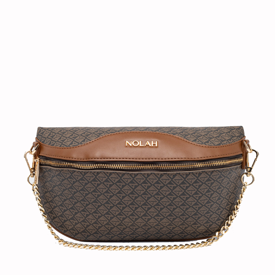 nolah-tsanta-meshs-kafe-me-logotypo-nolah-napoleon-brown-eccentricobags Nolah Τσάντα